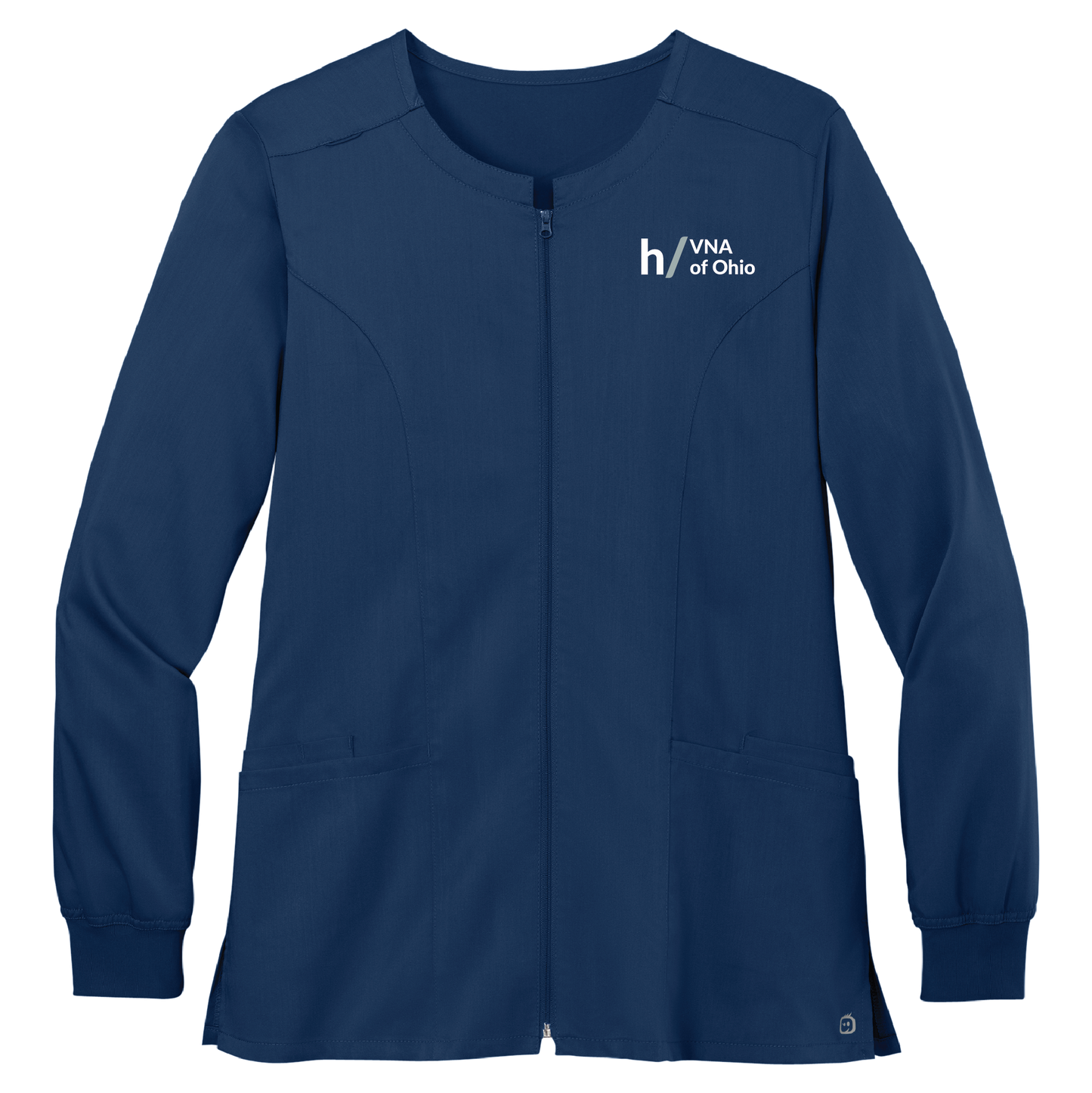 VNA of Ohio | Wink Women’s Premiere Flex Full-Zip Scrub Jacket | WW4088