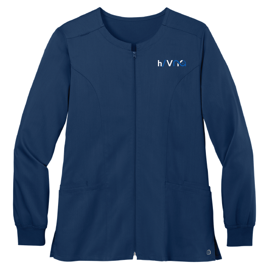 VNA of Ohio | Wink Women’s Premiere Flex Full-Zip Scrub Jacket | WW4088