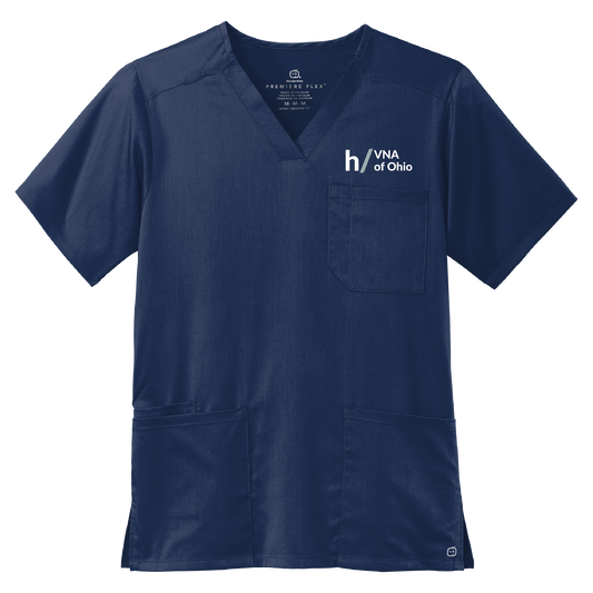 VNA of Ohio | Wink Men's Premiere Flex V-Neck Top | WW5068